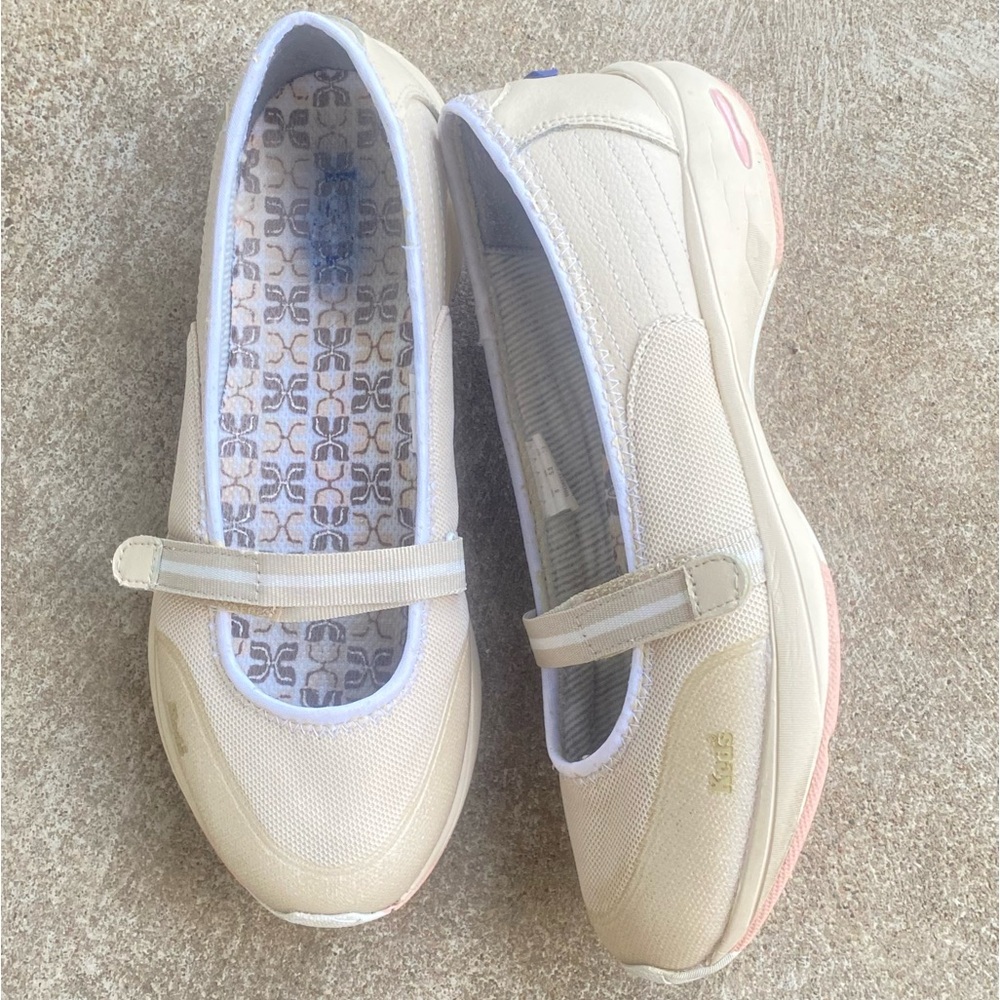 Keds Biege Slip On Mary Janes Sneakers